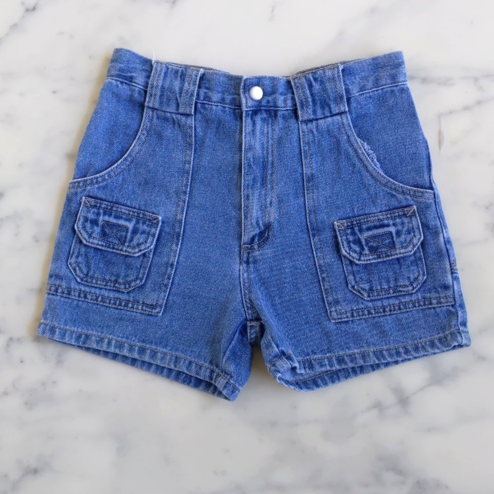 Girl's Denim Shorts with real pockets.